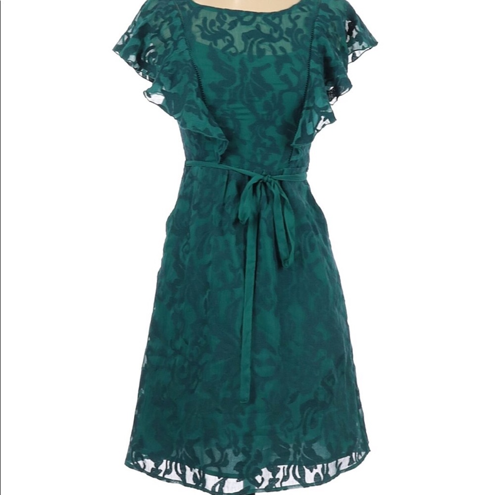 Anthropologie Moulinette Souers Teal Dress
